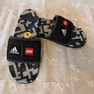NWT LEGO Adidas slides
